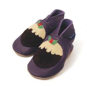 BNIB NEW BABY SUEDE/LEATHER SHOES INCH BLUE CHRISTMAS DESIGNS 3 SIZES 