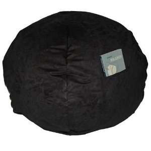  Black Micro Suede   Large Beanbag: Home & Kitchen