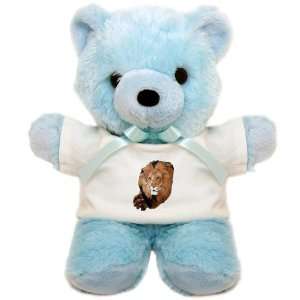  Teddy Bear Blue Lion Head 