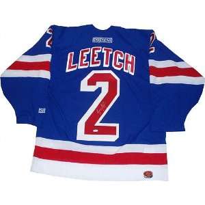  Brian Leetch New York Rangers Autographed Replica Blue CCM 