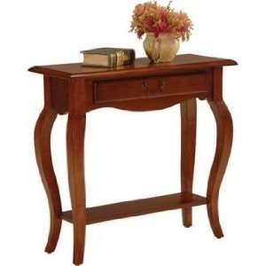  Favorite Finds Brown Cherry Finish Console Table: Home 
