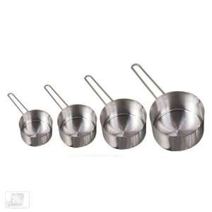   MCW4 Set of 4 Stainless Steel Measuring Cups
