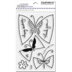  Butterfly Beaus   Stampendous Perfectly Clear Stamps Arts 