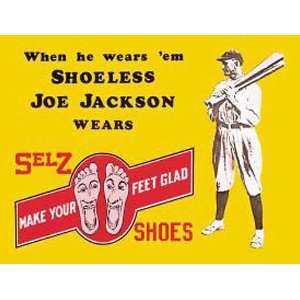  Baseball Joe Jackson Metal Tin Sign Shoes Nostalgic: Home 