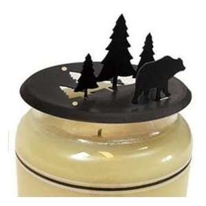  Bear And Pine Candle Jar Toper: Home & Kitchen