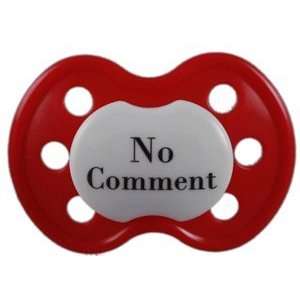 Lots to Say Baby Pacifier No Comment Red Toys & Games