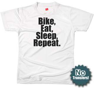 Bike Eat Sleep Bicycle Cycling Racing Jersey T shirt  