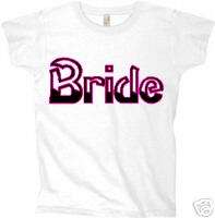BRIDE bachelorette party custom wedding WOMENS t shirt  