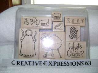 Stampin Up 2005 Backyard BBQ Of 8 ExCond.  