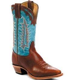 Tony Lama Ladies Boots w/turquoise cruch goat top#1071L  