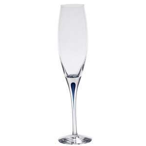  Intermezzo Blue Champagne Flute Single: Kitchen & Dining