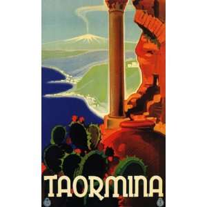  TAORMINA SICILY VOLCANO TOURISM EUROPE ITALY ITALIA LARGE 