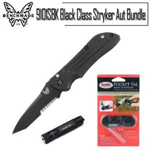  Benchmade Knife 9101SBK Black Class Stryker Aut Bundle 
