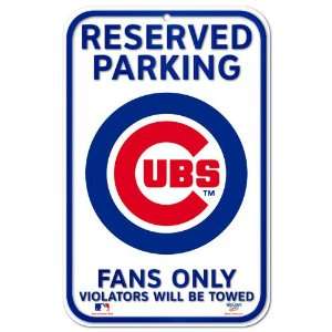  MLB Chicago Cubs 11 x 17 Reserved Parking Sign Sports 