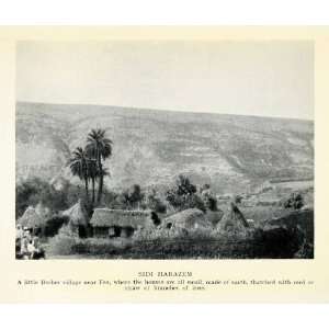  1929 Print Sidi Harazem Berber Village Fez Morocco 