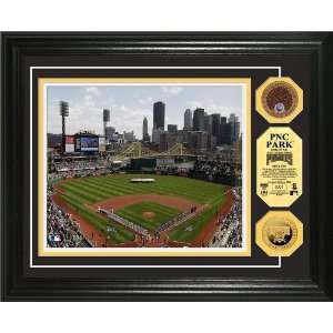 PNC Park 24KT Gold & Infield Dirt Coin Photo Mint   MLB Photomints and 