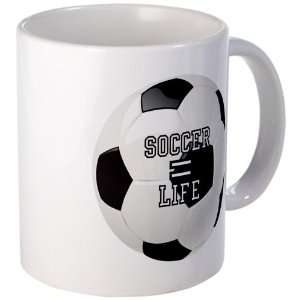  Mug (Coffee Drink Cup) Soccer Equals Life 