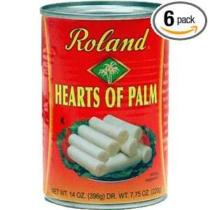 Roland Hearts Of Palm Premium Quality, 14 Ounce Can (Pack of 6 