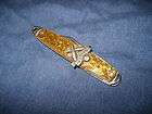 Rare Providence Cutlery “225 CLUB” figural bowling knife   gold 