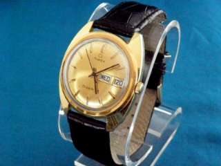   1977 TIMEX MENS 2 JEWEL BALANCE WHEEL ELECTRIC CALENDAR WATCH  