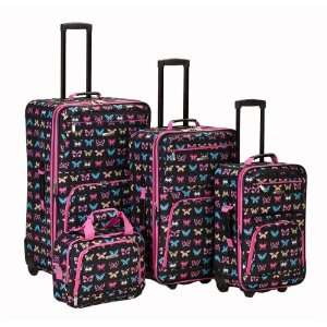  4 Pc Rockland Butterfly Luggage Set By Fox Luggage: Home 