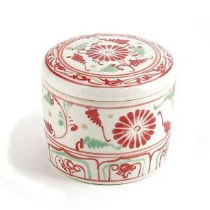   Ceramic Red Box Round Dish licious  Fair Trade Gifts