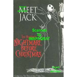   Christmas, 1993, Movie Print Ad: Meet Jack (Skellington); Tim Burtons