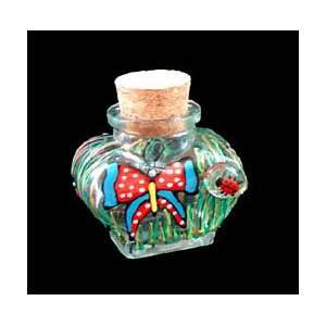     Hand Painted   Small Heart Shaped Bottle   2 oz.: Everything Else
