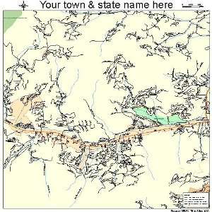 Street & Road Map of Maggie Valley, North Carolina NC 