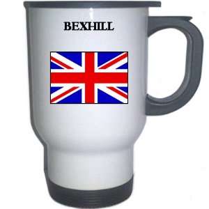  UK/England   BEXHILL White Stainless Steel Mug 