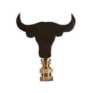  Rustic Steer Lamp Finial