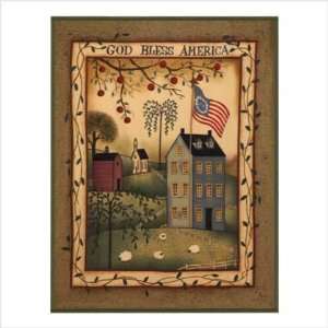   Bless America Patriotic Tribute Throw Blanket Decor: Home & Kitchen