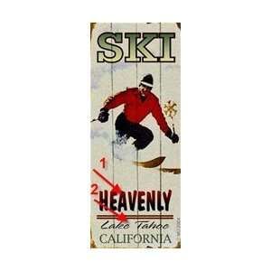  Ski Heavenly Lake Tahoe Sign   Customizable