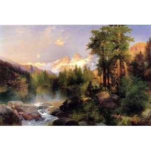 Hand Made Oil Reproduction   Thomas Moran   32 x 22 inches   The Three 