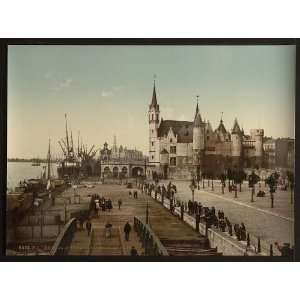   of the Steen with the port, Antwerp, Belgium,c1895: Home & Kitchen