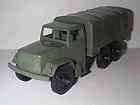 PROCESSED PLASTIC 1960S WWII US ARMY SUPPLY TRUCK WITH TOW HITCH AND 