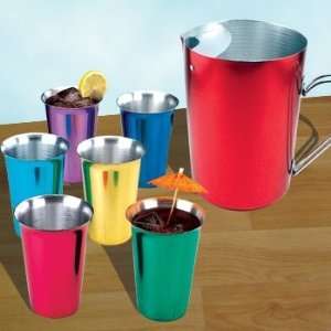  NEW Retro Aluminum Tumblers & Pitcher 