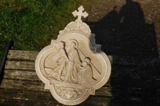 French Stations of the Cross in Plaster Circa 1900  