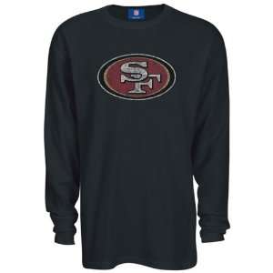 Reebok San Francisco 49ers Black Thermal Long Sleeve Top (Small 