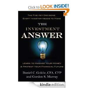 The Investment Answer Gordon Murray, Daniel Goldie  