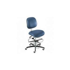  Adjustable 21 28 Blue Non ESD Vinyl Chair, 4X Series with 