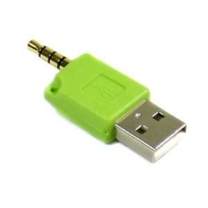  Green USB adapter for the 2 Gen Apple iPod Shuffle 