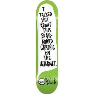  Roger On The Internet Deck 7.75 Skateboard Decks: Sports 