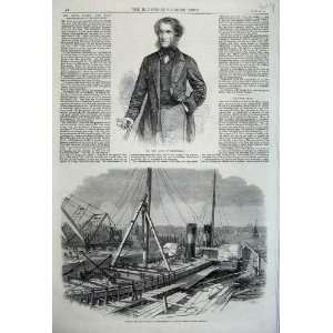   John Laird Graving Docks Birkenhead 1861 Hibernia Ship