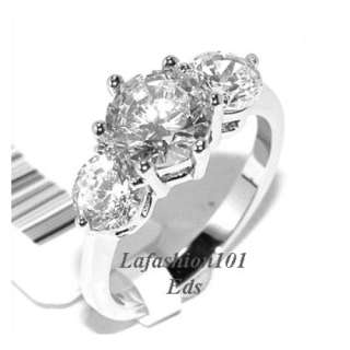 50ct CZ three stone wedding/engagemant Ring sz 7  
