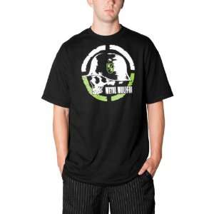  MSR Bisect Metal Mulisha T Shirt, Black/Green, Size: XL 