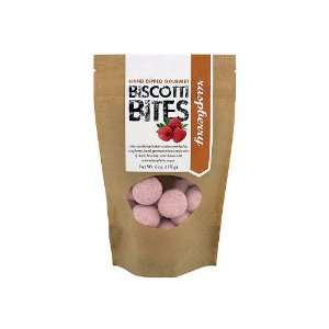 Hand Dipped Gourmet Raspberry Biscotti Bites  Grocery 