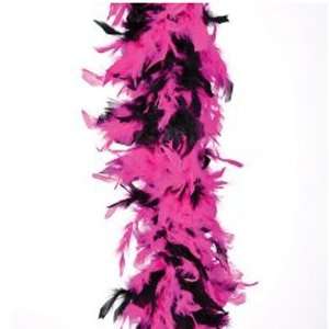  Pink and Black Feather Boa (1 pc) Toys & Games