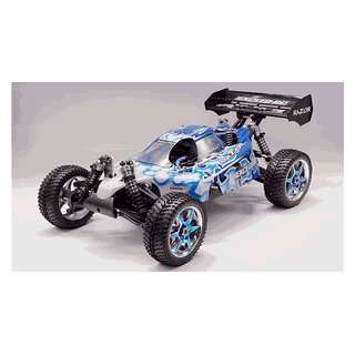  1/8 Scale Nitro Powered Exceed RC Razor Blue Off Road 