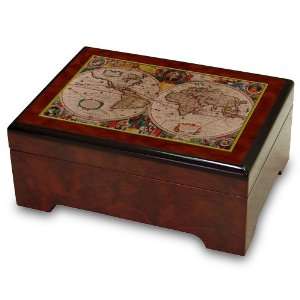  Antique Map Keepsake Box